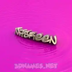 nasreen in Pink Graffiti style - 3D name wallpaper