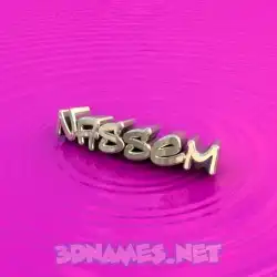 nassem in Pink Graffiti style - 3D name wallpaper