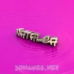 natalea in Pink Graffiti style - 3D name wallpaper
