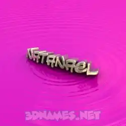natanael in Pink Graffiti style - 3D name wallpaper