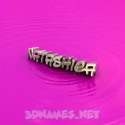 natashiea in Pink Graffiti style - 3D name wallpaper
