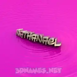 nathanael in Pink Graffiti style - 3D name wallpaper