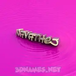 navathej in Pink Graffiti style - 3D name wallpaper