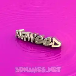 naweed in Pink Graffiti style - 3D name wallpaper
