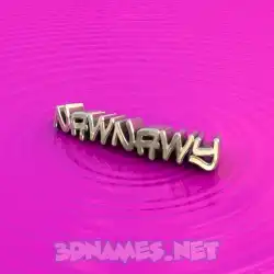 nawnawy in Pink Graffiti style - 3D name wallpaper