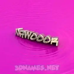 nawooor in Pink Graffiti style - 3D name wallpaper