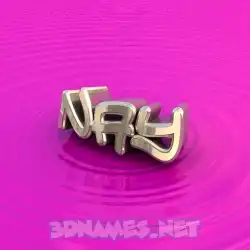 nay in Pink Graffiti style - 3D name wallpaper