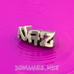 naz in Pink Graffiti style - 3D name wallpaper