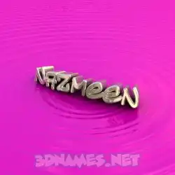 nazmeen in Pink Graffiti style - 3D name wallpaper