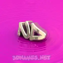 nd in Pink Graffiti style - 3D name wallpaper