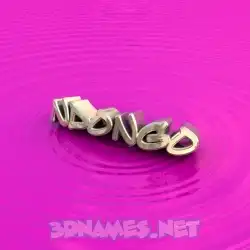 ndongo in Pink Graffiti style - 3D name wallpaper