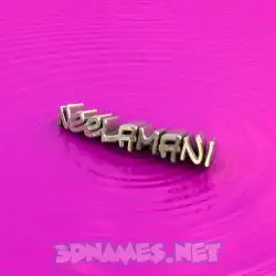 neelamani in Pink Graffiti style - 3D name wallpaper
