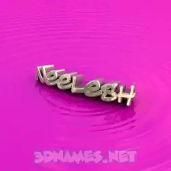 neelesh in Pink Graffiti style - 3D name wallpaper