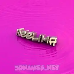 neelima in Pink Graffiti style - 3D name wallpaper