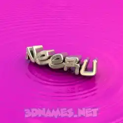 neeru in Pink Graffiti style - 3D name wallpaper