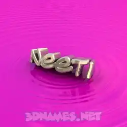 neeti in Pink Graffiti style - 3D name wallpaper