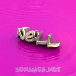 nell in Pink Graffiti style - 3D name wallpaper