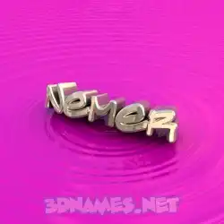 nemer in Pink Graffiti style - 3D name wallpaper