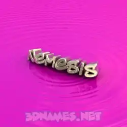 nemesis in Pink Graffiti style - 3D name wallpaper