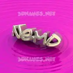nemo in Pink Graffiti style - 3D name wallpaper