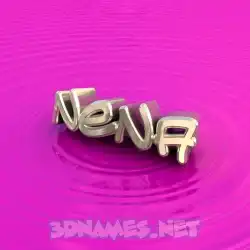 nena in Pink Graffiti style - 3D name wallpaper