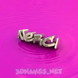 nerci in Pink Graffiti style - 3D name wallpaper