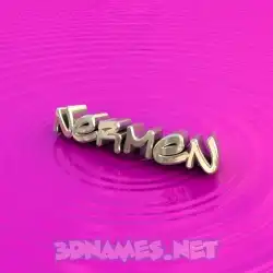 nermen in Pink Graffiti style - 3D name wallpaper