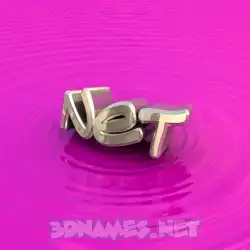 net in Pink Graffiti style - 3D name wallpaper