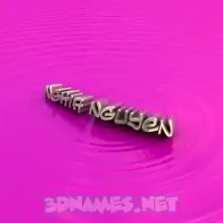 nghia nguyen in Pink Graffiti style - 3D name wallpaper