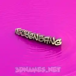 nguyenbang in Pink Graffiti style - 3D name wallpaper
