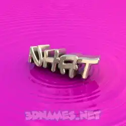 nhat in Pink Graffiti style - 3D name wallpaper