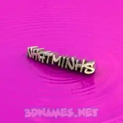 nhatminhs in Pink Graffiti style - 3D name wallpaper