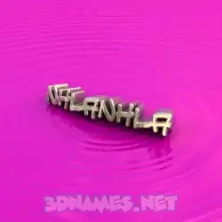 nhlanhla in Pink Graffiti style - 3D name wallpaper