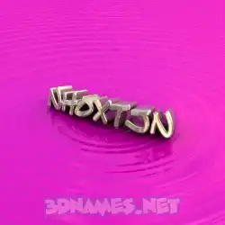 nhoxtjn in Pink Graffiti style - 3D name wallpaper