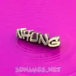 nhung in Pink Graffiti style - 3D name wallpaper