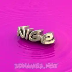 nige in Pink Graffiti style - 3D name wallpaper