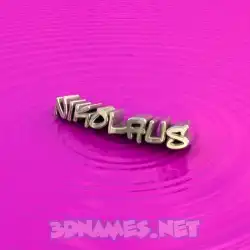 nikolaus in Pink Graffiti style - 3D name wallpaper