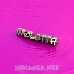 nikoletta in Pink Graffiti style - 3D name wallpaper