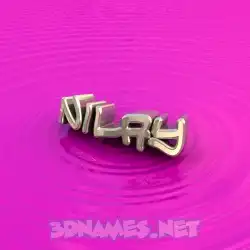 nilay in Pink Graffiti style - 3D name wallpaper
