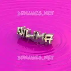nilima in Pink Graffiti style - 3D name wallpaper