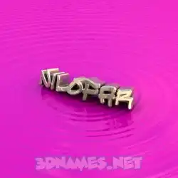 nilofar in Pink Graffiti style - 3D name wallpaper
