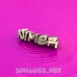 nimer in Pink Graffiti style - 3D name wallpaper