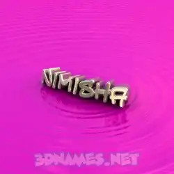 nimisha in Pink Graffiti style - 3D name wallpaper