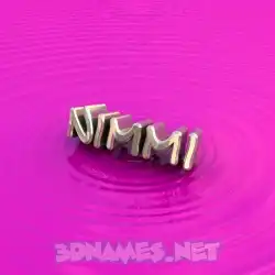 nimmi in Pink Graffiti style - 3D name wallpaper