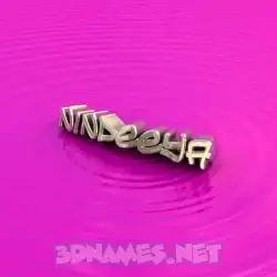 nindeeya in Pink Graffiti style - 3D name wallpaper