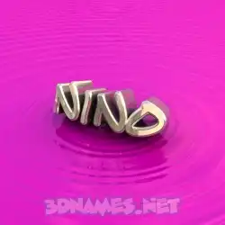 nino in Pink Graffiti style - 3D name wallpaper