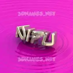 nipu in Pink Graffiti style - 3D name wallpaper