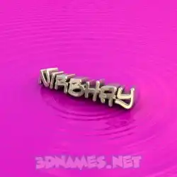 nirbhay in Pink Graffiti style - 3D name wallpaper