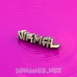 nirmal in Pink Graffiti style - 3D name wallpaper