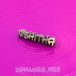 nishitha in Pink Graffiti style - 3D name wallpaper